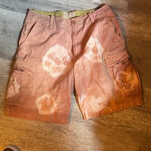 Arizona Jean Company Pink Tie-Dye Cargo Shorts